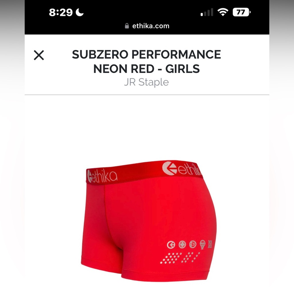 ethika gym shorts!
